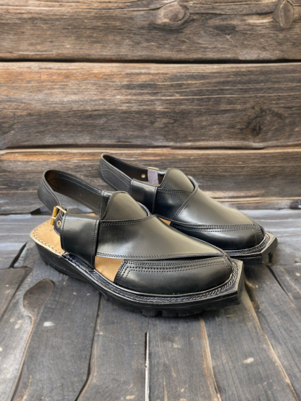 NOROZI Medicated CHAPPAL (BLACK )