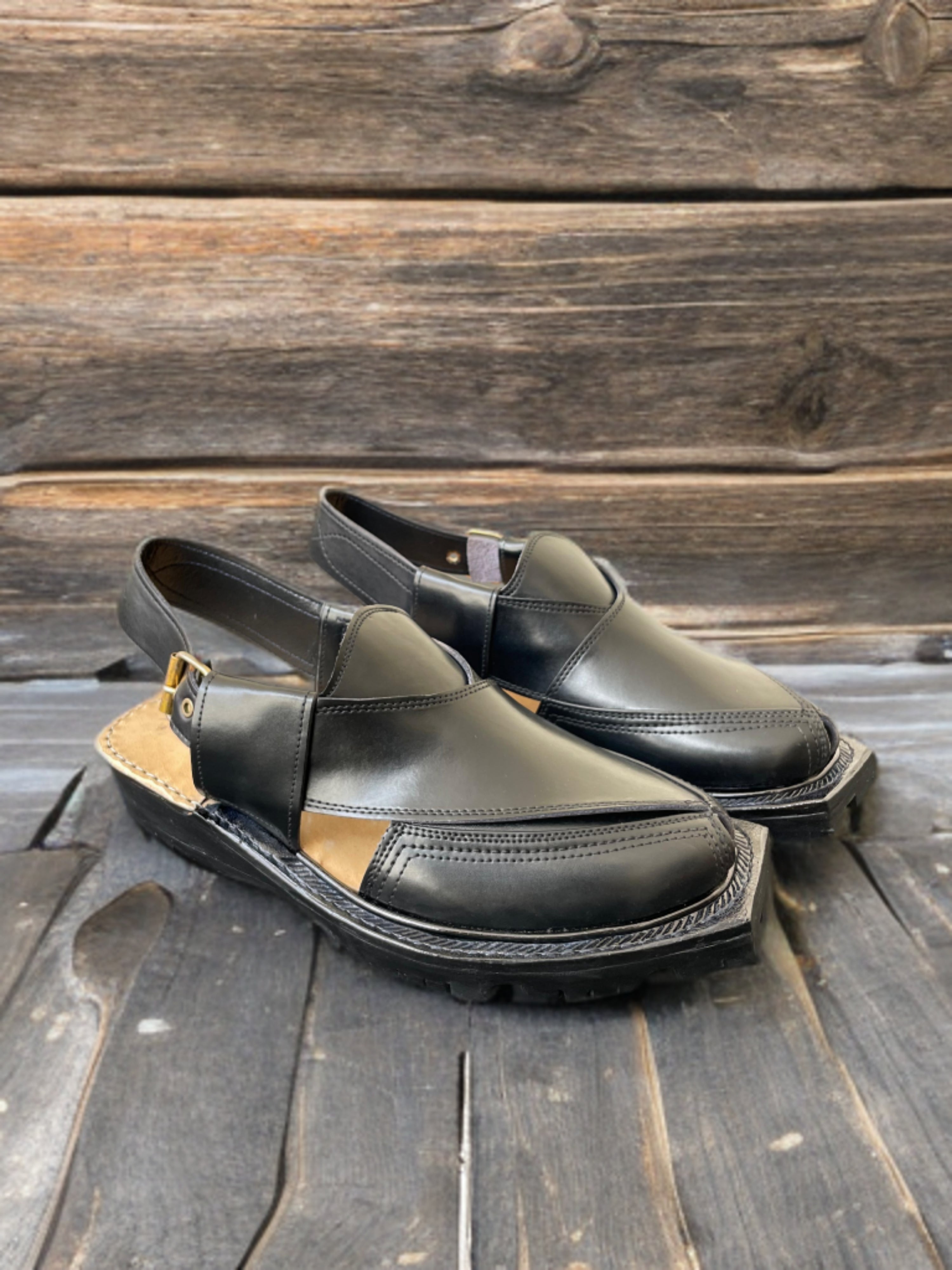 NOROZI Medicated CHAPPAL (BLACK )