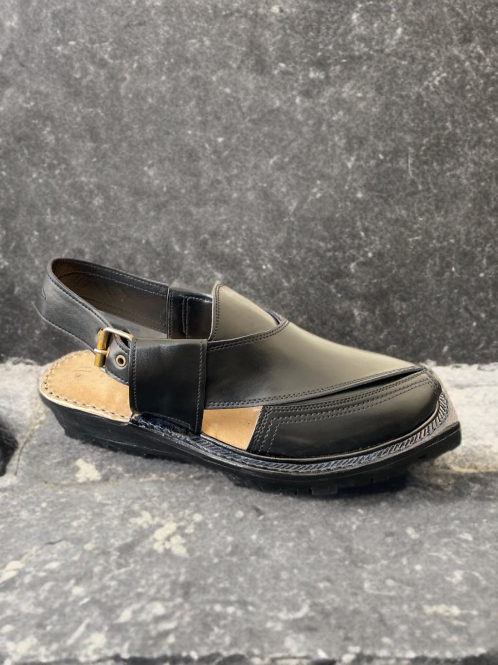 NOROZI Medicated CHAPPAL (BLACK )