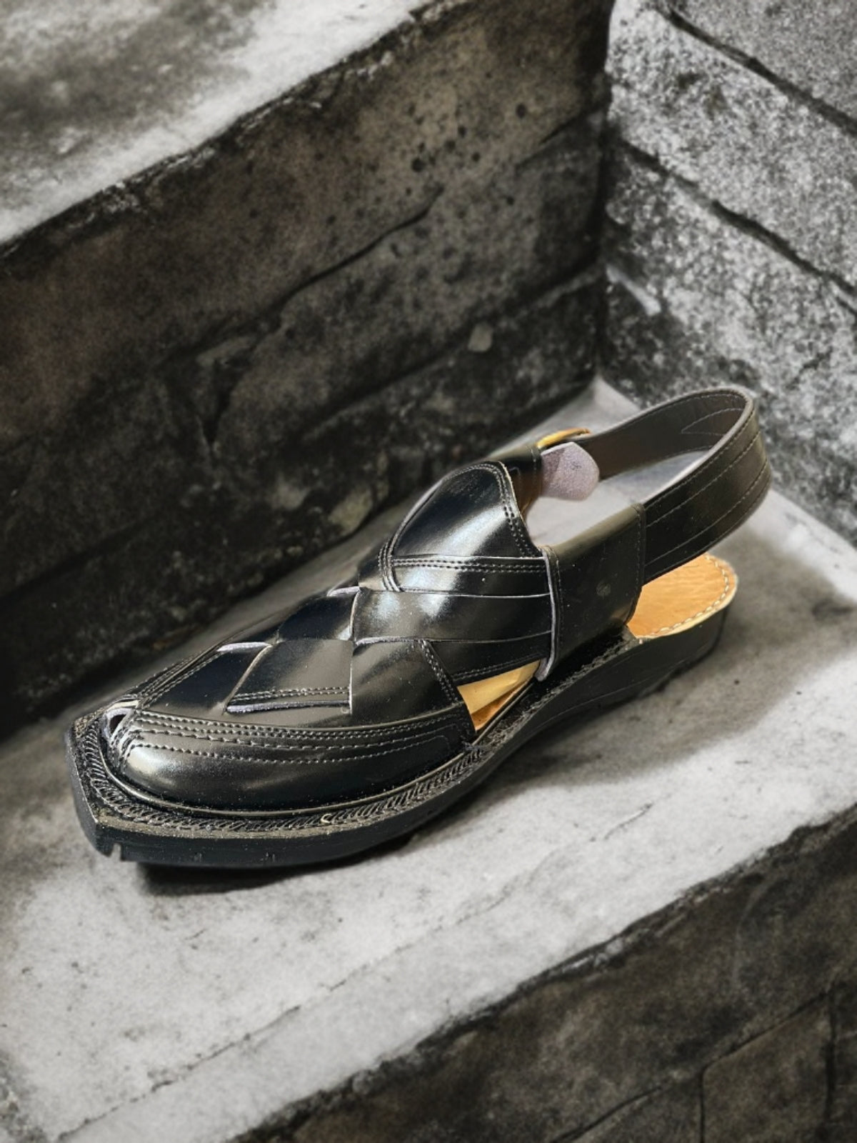 Norozi Medicated Chappal (BLACK )