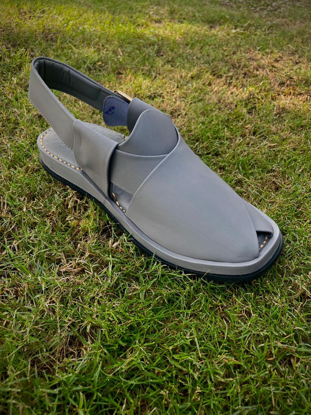 Round Shape Medicated Chappal (Gray)