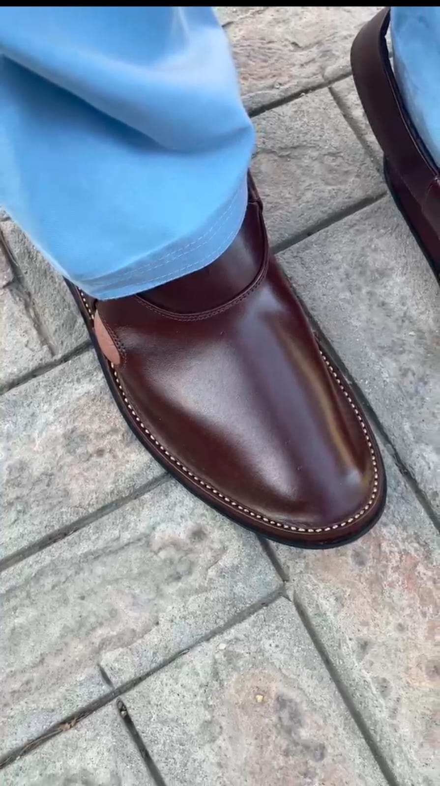 Handmade Medicated Jeans Peshawari Chappal (KALICHI)