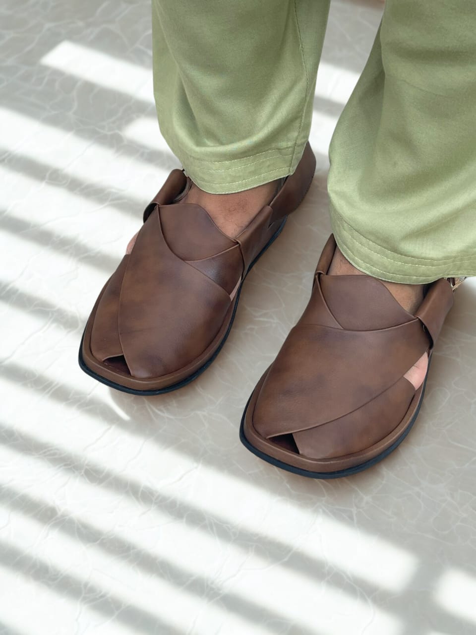 Round Shape Medicated Chappal (BOUBLE SHADE )