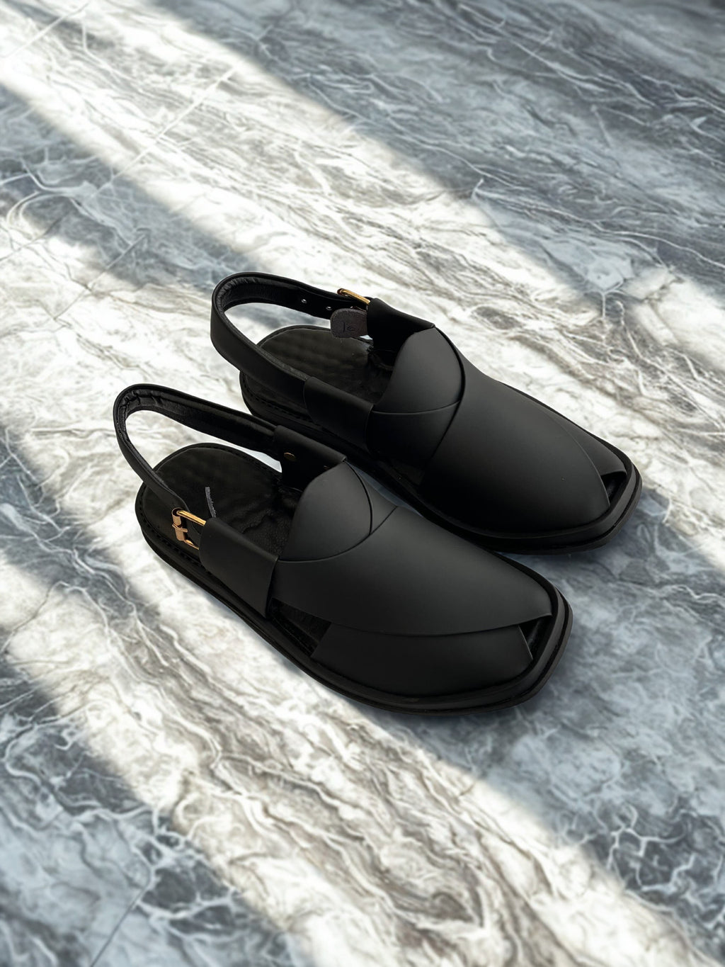 Round Shape Medicated Chappal (BLACK MADE )