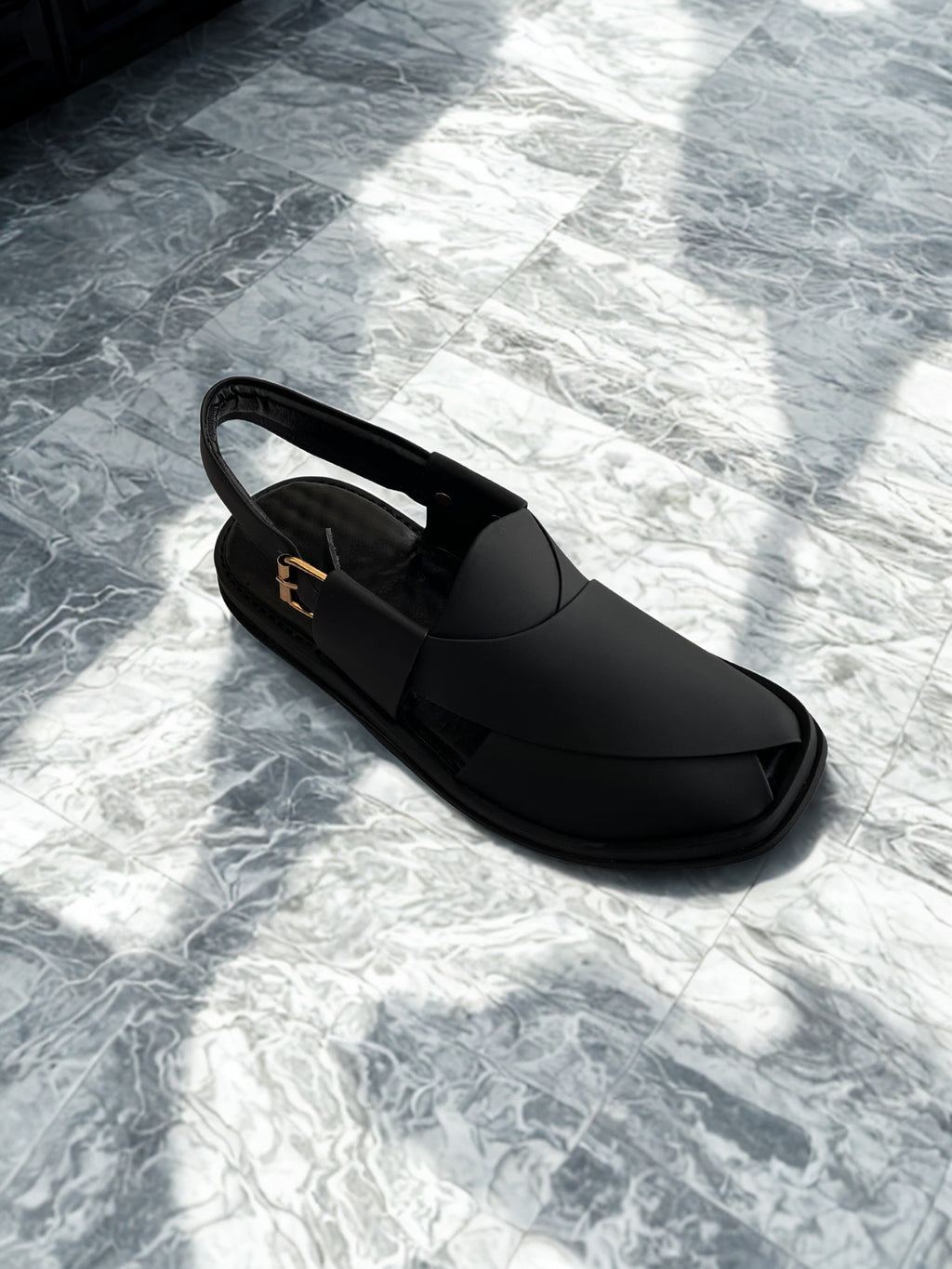 Round Shape Medicated Chappal (BLACK MADE )