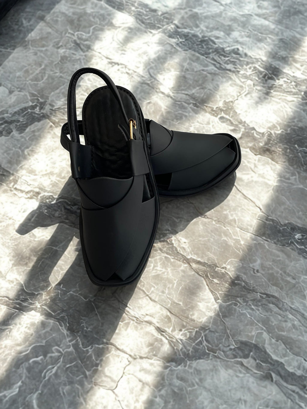 Round Shape Medicated Chappal (BLACK MADE )