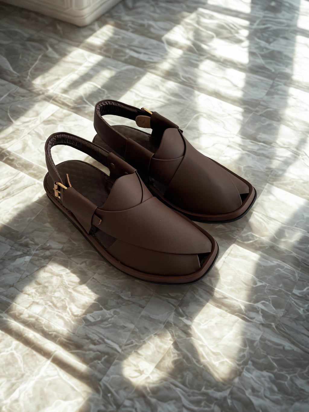 Round Shape Medicated Chappal (DARK BROWN )